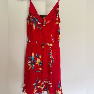 Red Floral Express Dress